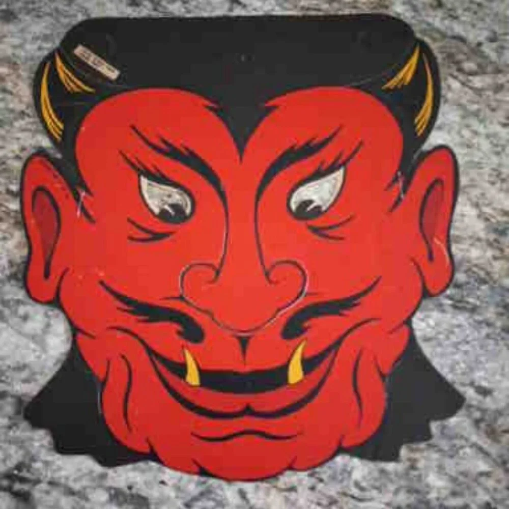 vintage El Diablo Halloween Mask